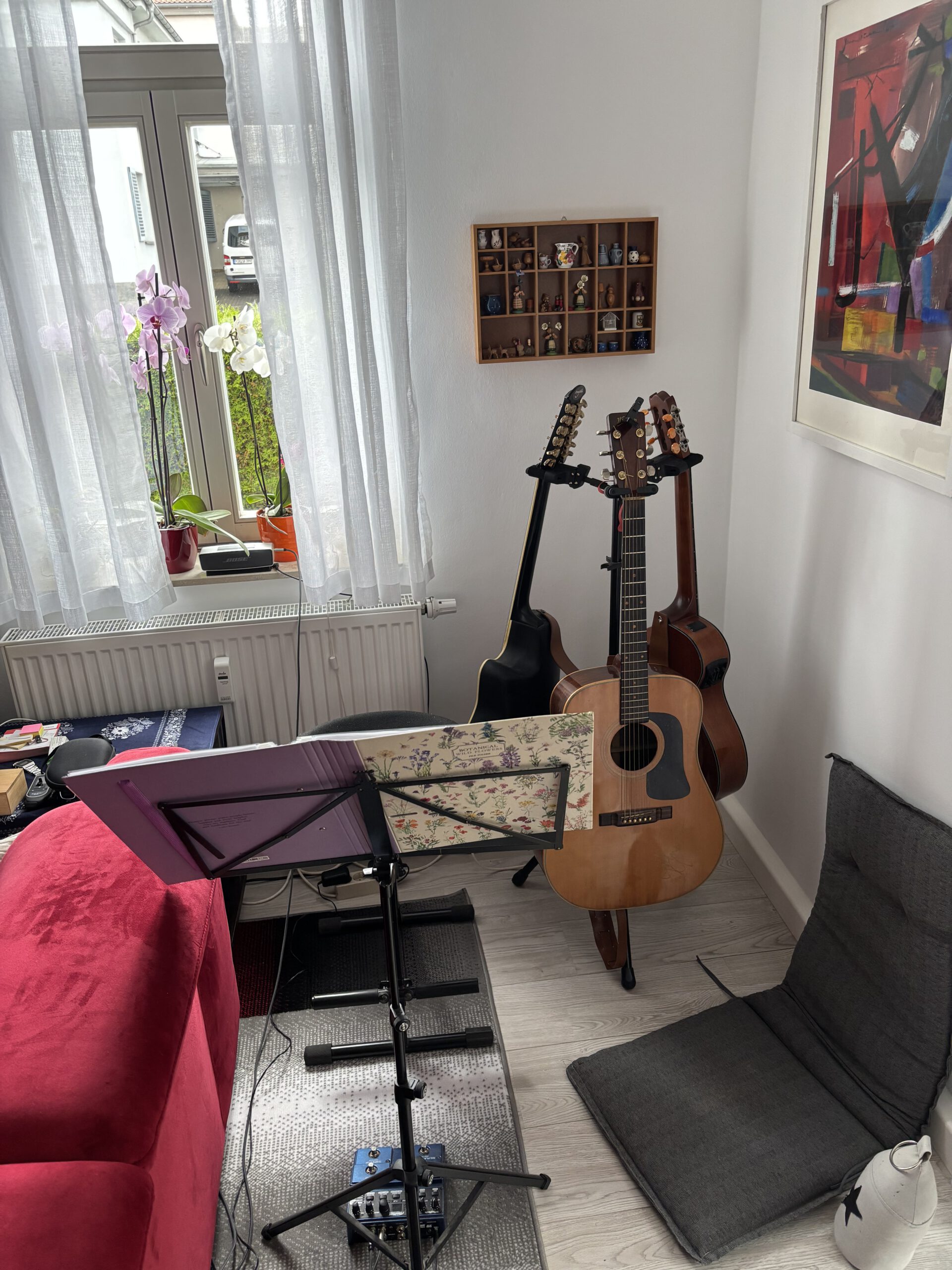 Probenecke im Wohnzimmer